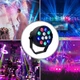 Світлодіодний LED прожектор 12W RGB для сценічного освітлення з DMX керуванням чорний - зображення 2