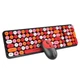 Беспроводной комплект клавиатура и мышь TWolf TF350 Colorful 105 клавиш USB адаптер 2.4GHz черный красный ABS пластик - изображение 6