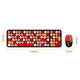 Беспроводной комплект клавиатура и мышь TWolf TF350 Colorful 105 клавиш USB адаптер 2.4GHz черный красный ABS пластик - изображение 8