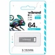 USB флешка 64 Гб металл серебро для хранения данных Wibrand Chameleon - изображение 2