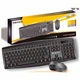 Клавіатура та миша Fantech KM100 USB мембранні 104 кнопки чорний для роботи та ігор - зображення 2