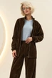 Парка із легкого вельвету Розмір XL-XXL (50-52) Коричневий - зображення 4