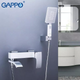 Змішувач для ванни G3207-8, білий/хром GAPPO G3207-8 - изображение 2