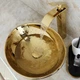 Умывальник (раковина) REA SOFIA GOLD золотой накладной - изображение 3