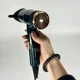 Профессиональный фен для укладки с ионизацией DRY HAIR EFFICIENTLY, универсальный фен для волос с 3 режимами работы и защитой от перегрева, компактный и мощный фен для сушки и укладки, зеленый, DHE-026-Green - изображение 9