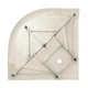 Lidz Набор: Душевая кабина Latwa SC90x90.SAT.LOW.DGR, полукруглая, стекло тонированное 4 мм + Душевой поддон Kapielka ST90x90x14 - зображення 9