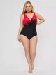 Купальник слитный Fuba 2581184 красный 54 (3XL) грудь 4D-5E бедра 116-120 см - изображение 3