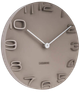 Zegar ścienny Karlsson On the edge 42 cm Beżowy (8714302579998) - obraz 3