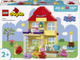 Zestaw klocków LEGO DUPLO Urodzinowy domek Peppy 59 elementów (10433) - obraz 1