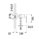 Змішувач для душу Lidz Latwa 010 (з душовим гарнітуром) (k40) LDLAT010CRM45416 Chrome - изображение 2
