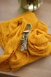 Марлевый раннер на стол ручного окрашивания VTILENE, Mustard, 60 см, 1 м - изображение 1