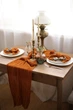 Раннер из натуральной марли 100% хлопок VTILENE, Burnt orange, 60 см, 1 м - изображение 2