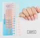 Гелевые типсы для наращивания с французским маникюром Nail Kingdom матовые миндаль М 240 шт бледно-бежевые с белым френчем (402) - изображение 2