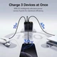 Сетевое зарядное устройство для 100W Baseus PicoGo AE21 GaN Digital Display Fast Charger PD 3.0/QC 4 быстрая зарядка для ноутбука три порта 2×USB Type-C + USB-A + кабель Type-C 1.5м (E0121B) Black - изображение 4