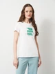 Футболка хлопковая женская Puma Graphics Logo Tee 69191002 XS White (4069161675065) - изображение 1