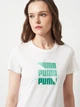 Футболка хлопковая женская Puma Graphics Logo Tee 69191002 M White (4069161675089) - изображение 4