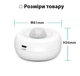 Датчик движения Tuya WiFi инфракрасный детектор присутствия 360° беспроводной мини сенсор движения индикатор PIR с уведомлением на телефон - изображение 11