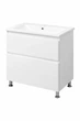 Тумба Bianco з умивальником Bianco 70 (2 ящики) біла - зображення 1