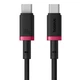 Кабель Baseus Dura Series Fast Charging Type-C to Type-C 100W 2m black-red (P10377803U01-03) - зображення 2