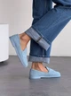 Женские лоферы barefoot 40 26 см Голубой 11871 - изображение 12