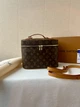 Косметичка в стиле Louis Vuitton канва 24х19х14 коричневая 45566 - изображение 6