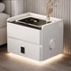 Смарт-тумба YJXF01 (50х40х47см) з екошкіри з LED-підсвіткою, USB, датчик руху, бездротова зарядка, Bluetooth-аудіо, Біла - зображення 4