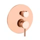 Змішувач для ванни/душу на 3 споживачі Paffoni Light brushed copper LIG019RMSP - зображення 1
