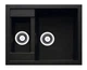 Кухонная мойка Adamant Duplex 610x495x200 чёрный 100001455 - изображение 1