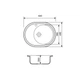 Кухонная мойка Adamant Vast 610x495x200 светло-серый 100001494 - изображение 5