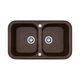 Кухонная мойка Adamant Twins 765x470x190 коричневый 300223 - изображение 1