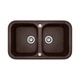 Кухонная мойка Adamant Twins 765x470x190 mokko 307223 - изображение 1