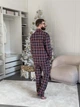 Чоловіча тепла піжама з начосом "Oxford" (сорочка+штани) COSY M Синій (cosy4559120) - зображення 2