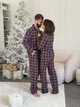 Чоловіча тепла піжама з начосом "Oxford" (сорочка+штани) COSY M Синій (cosy4559120) - зображення 6