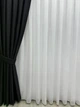 Готовая штора блекаут, цвет черный, 150см Х 250см на тесьме 6см (20846-2792-T44) - изображение 3