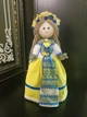 Кукла интерьерная сувенирная 37см Украиночка текстильная ручная работа (Kn2) - изображение 2