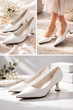 Туфли с острым носком на низком каблуке Meideli Женские Белый 36 (23 cм) (f976 white) - изображение 3