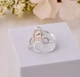 Серебряное кольцо с золотой накладкой и фианитами Праздник 925 Gold 18 размер - изображение 3