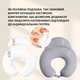 Подушка для кормления младенцев "Диванчик" 60×70×16 см, антиаллергенная, трикотаж серый беж (8-36177*003) - изображение 5