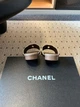 Жіночі світло-коричневі босоніжки-шльопанці Chanel Шанель зі шкіри 37 розмір - зображення 9