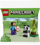 Zestaw klocków LEGO Minecraft Steve i mała panda 35 elementow (30672) - obraz 1
