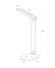 Настільна акумуляторна лампа Zuma Line 5905316672963 1949-WH LED 1x8W 3000K-6000K 289Lm IP20 біла - зображення 3