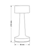 Настільна лампа з акумулятором Goldlux 328007 Simply LED 2700K/4000K/6500K IP20 золота - зображення 6