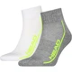 Шкарпетки Head ALL SPORTS PERFORMANCE QUARTER 2P біло-лаймові, сіро-лаймові (2 пари) 35-38 701229022-004 - зображення 1