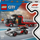 Конструктор LEGO City Вантажівка для демонстрації F1 із перегоновим автомобілем Audi F1 508 деталей (60493) - зображення 1
