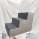 Прикроватные ступеньки для собачек 50*35*40 темно серый из серым тройные - изображение 2