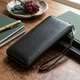 Женский кожаный клатч для карт купюр и документов ST Leather bg192fash92 Черный - изображение 3