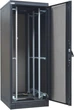 Шафа ZPAS 19", 42U, SZB IT, передні скляні двері, 800x1000 мм, максимально 1500кг, чорна [W-IT-428010-69AA-4-161FB] - зображення 2