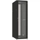 Шафа ZPAS 19", 42U, SZB IT, одностулкові передні та задні перфоровані двері, 600x600 мм, максимально 1500кг, чорна - зображення 2