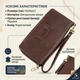Мужской кожаный клатч для карт купюр и документов SHVIGEL 19124 Коричневый - изображение 3