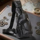 Чоловіча сумка крос боді з екошкіри для документів та міста Vintage bg205fash71 Чорна - зображення 1